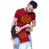 Maroon Dad & Daughter Tshirt