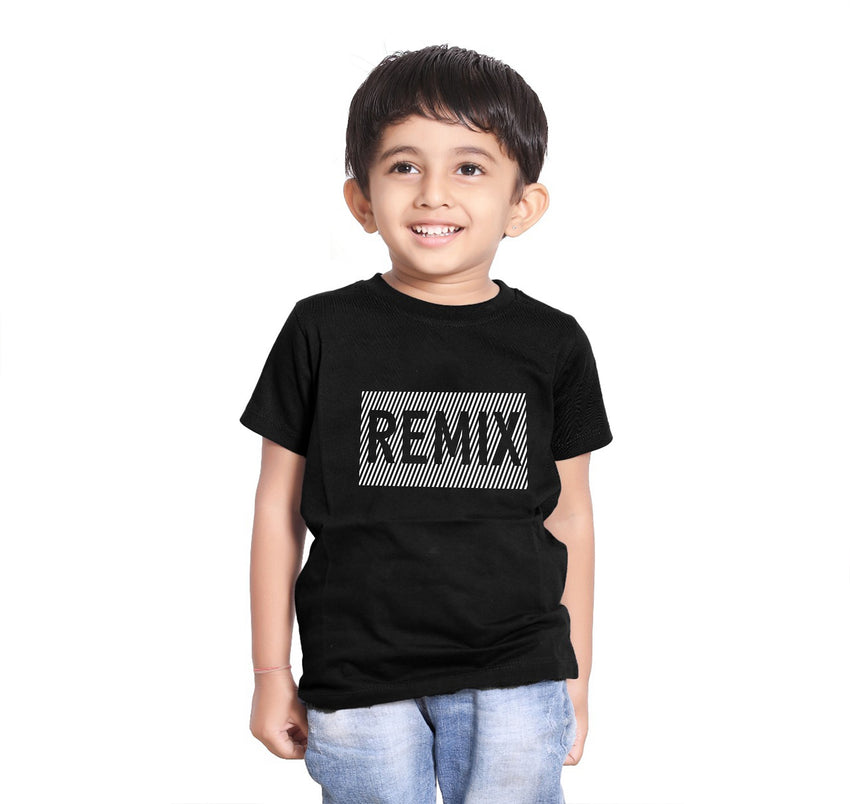 Original and remix black matching t-shirt