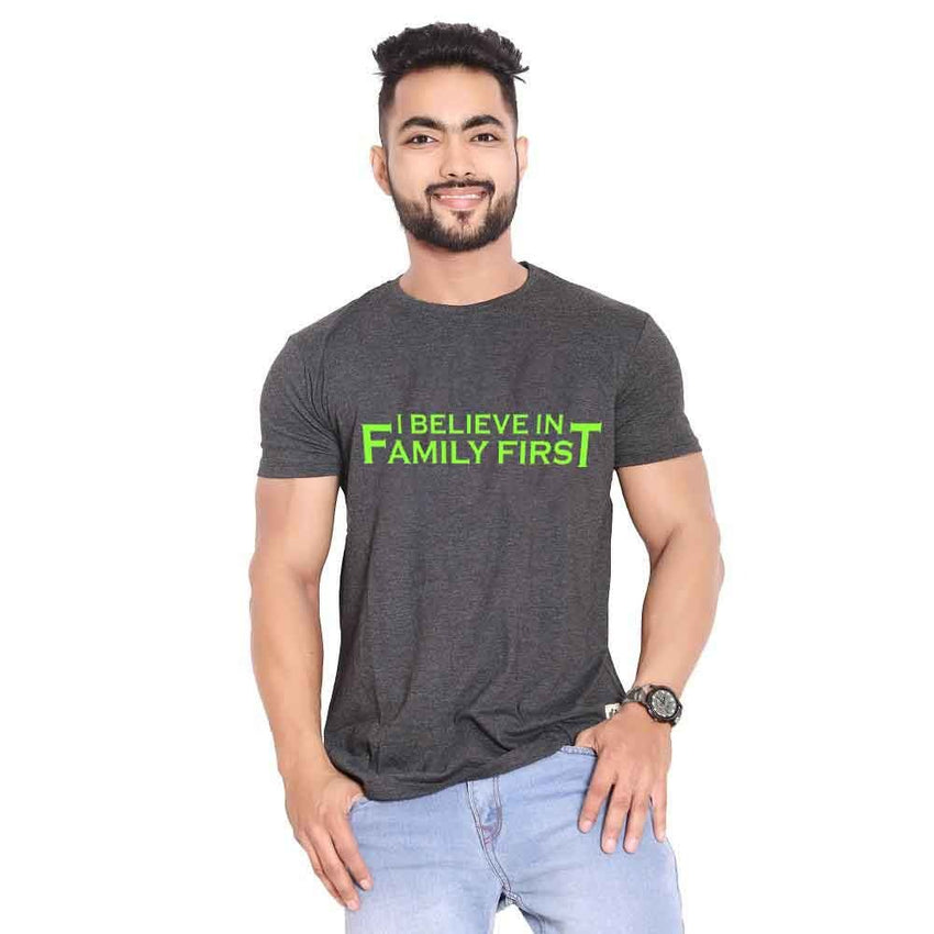 I believe in family first (green)