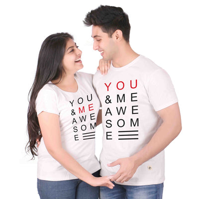 You & Me Awesome Woman T-Shirts
