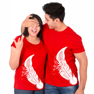 Feather Matching Couple Tees