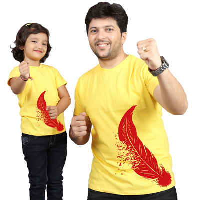 Yellow Matching Dad Daughter T-Shirts