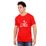 MR and Mrs-matching-tees-red